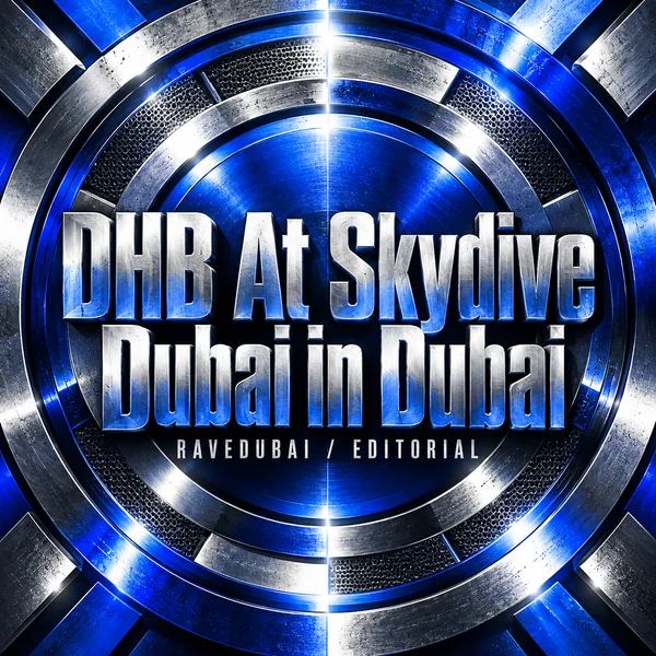 RaveDubai editorial artwork for DHB At Skydive Dubai in Dubai
