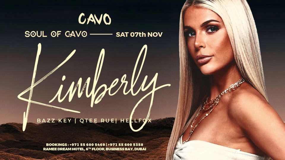 Soul of Cavo featuring Kimberly live in Dubai at Cavo Dubai, Business Bay