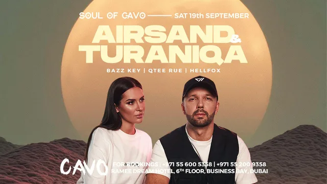 Soul of Cavo Presents Airsand & Turaniqa at Cavo in Dubai at Cavo Dubai, Business Bay