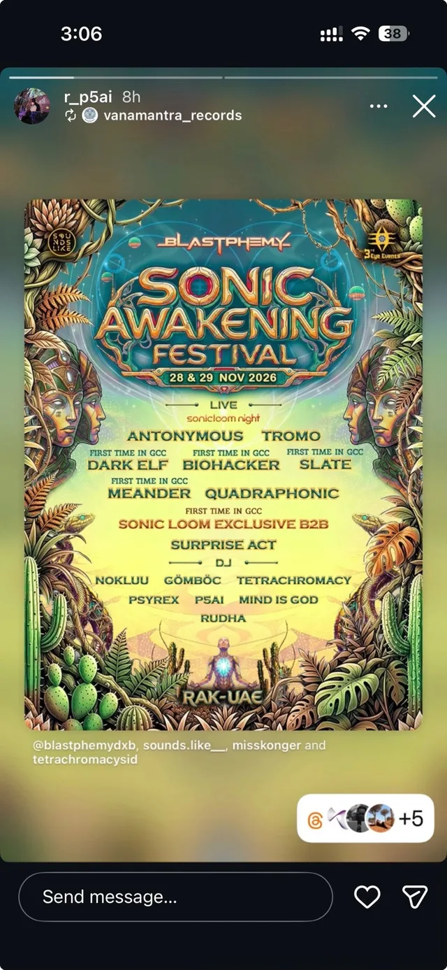 Sonic Awakening Festival 2026 at Desert Inn Resort, Ras Al Khaimah